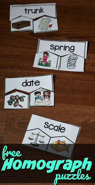 FREE Homograph Puzzles - these free printable, educational activity is perfect for 2nd grade, 3rd grade, 4th grade, and 5th grade kids to learn about homophones. #homographs #homophones #literacy #kindergartenworksheetsandgames