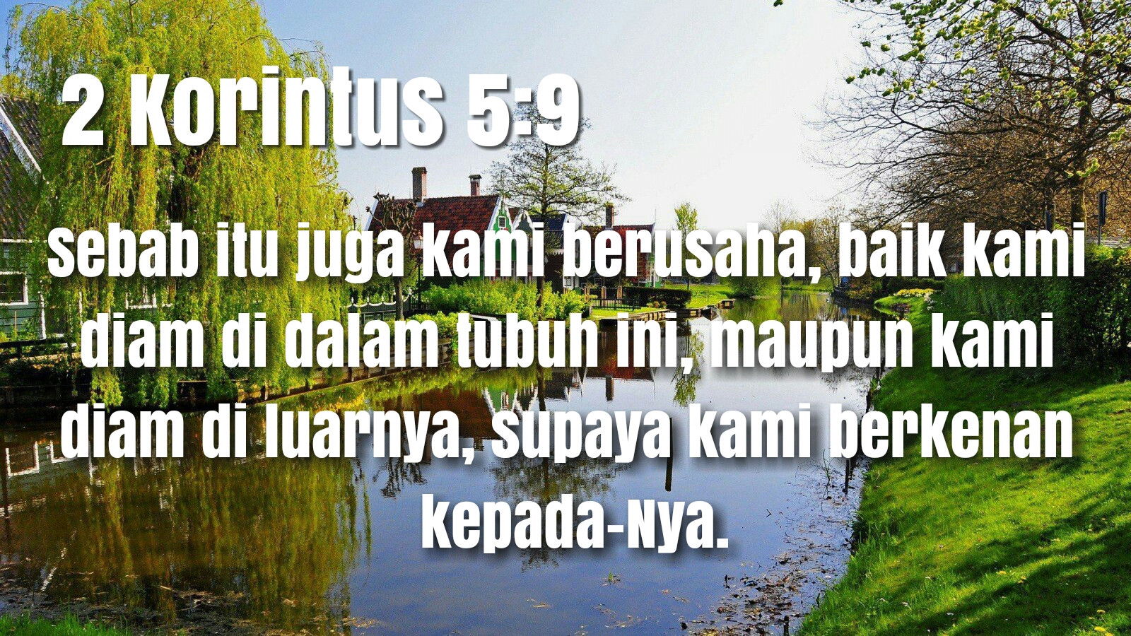 RENUNGAN BACK TO BIBLE TIAP DETIK SELALU BERKENAN