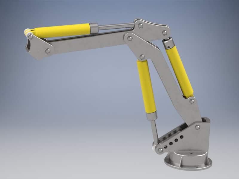 Hydraulic Arm Download free 3D cad models 100109