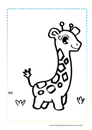 Imprimir y colorear dibujos infantiles de animales-Colorear dibujos,letras,  Actividades infantiles