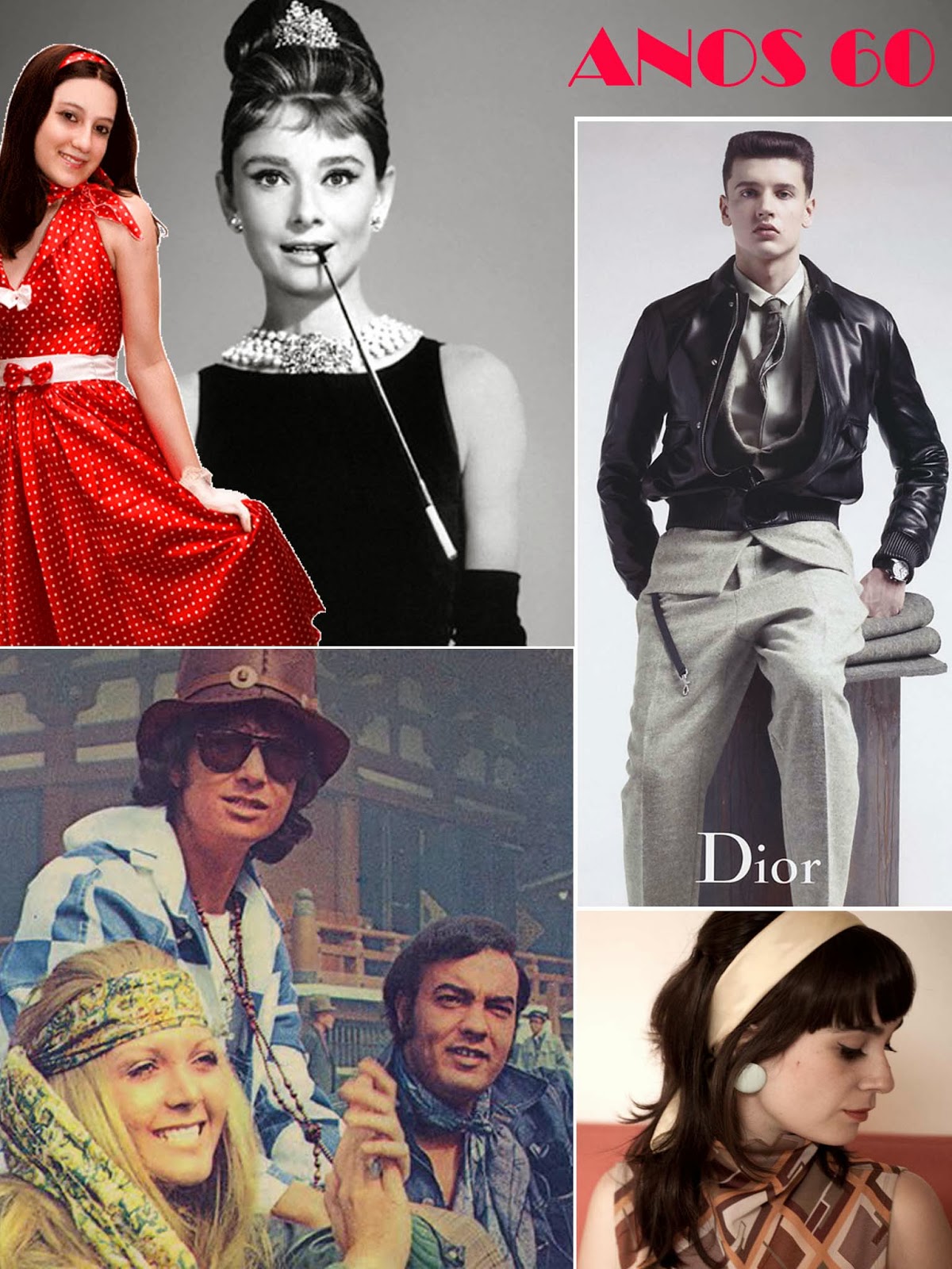 Looks para festa anos 60, 70 e 80 Casa dos Loucos