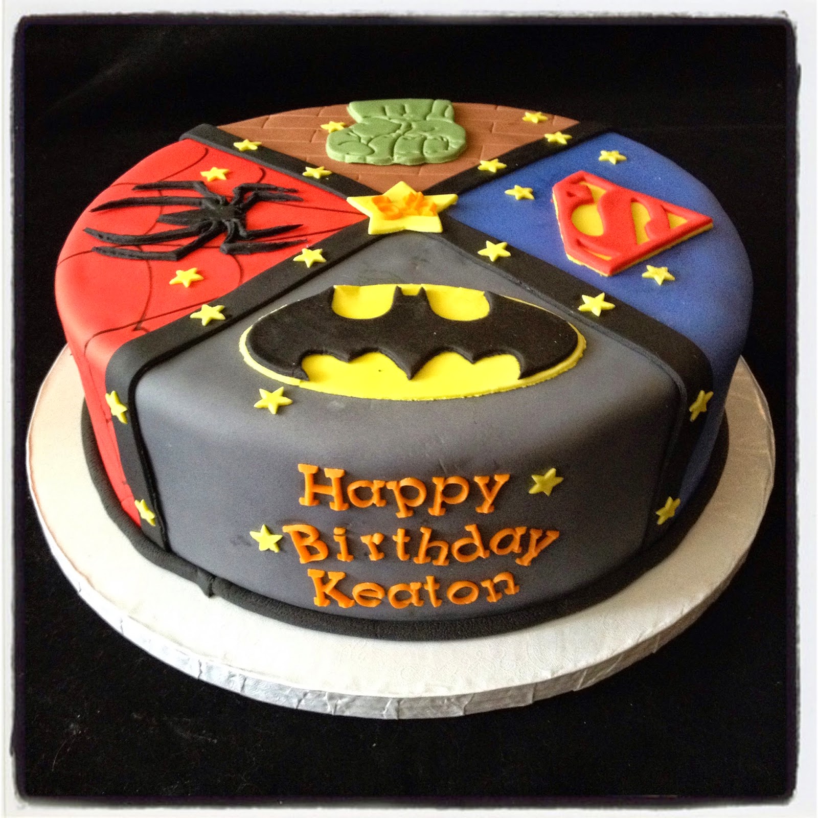 Superhero Cake For Keaton