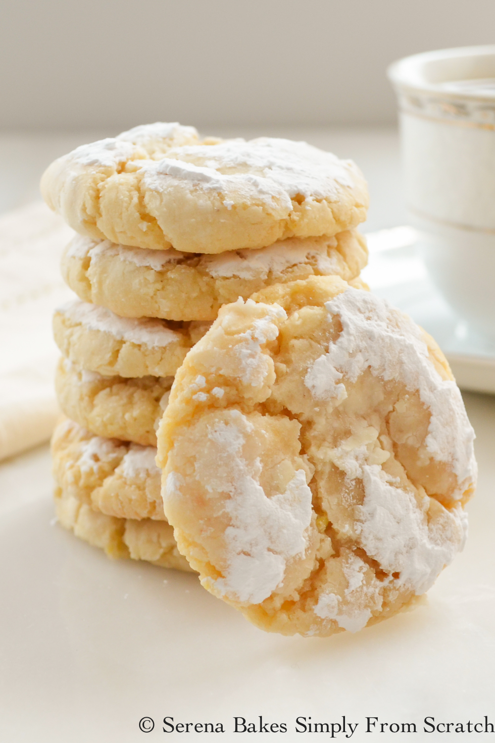 25 Last Minute Christmas Cookie Ideas. Soft and Chewy Lemon Cookies.
