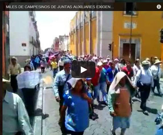 VIDEO: EDILES AUXILIARES Y CAMPESINOS PIDEN REGRESO DE REGISTRO CIVIL Y RENUNCIA DE GOBERNADOR.