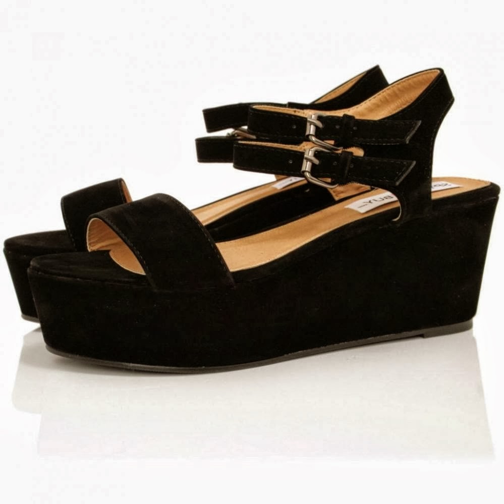 sandálias plataforma reta