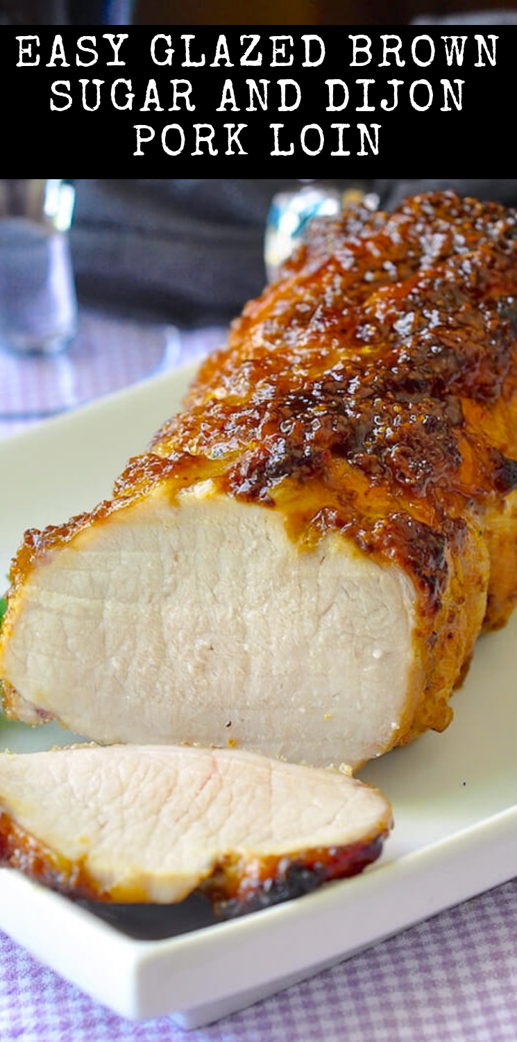 Easy Glazed Brown Sugar and Dijon Pork Loin Barbara Cooking