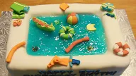 Swimming Pool Birthday Cake