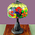 Tiffany Lamp CAKE - Yes .... This REALLY is a Novelty Cake that looks
like a table lamp !