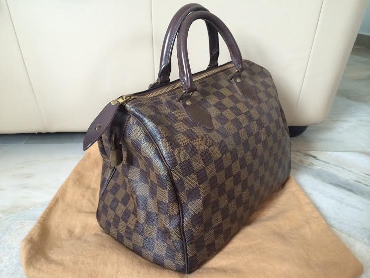Truly Vintage: Authentic Louis Vuitton Speedy 30 Brown Damier Ebene Bag