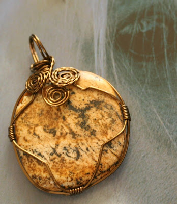 Wire wrapped jasper cab :: All Pretty Things