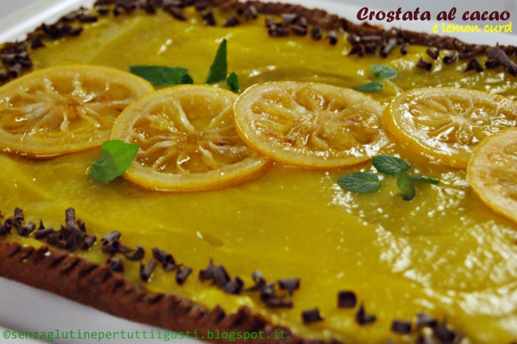 crostata senza glutine al cacao con lemon curd per il 100% gluten free (fri)day!