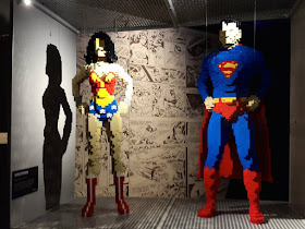 Wonder Woman and Superman in lego form