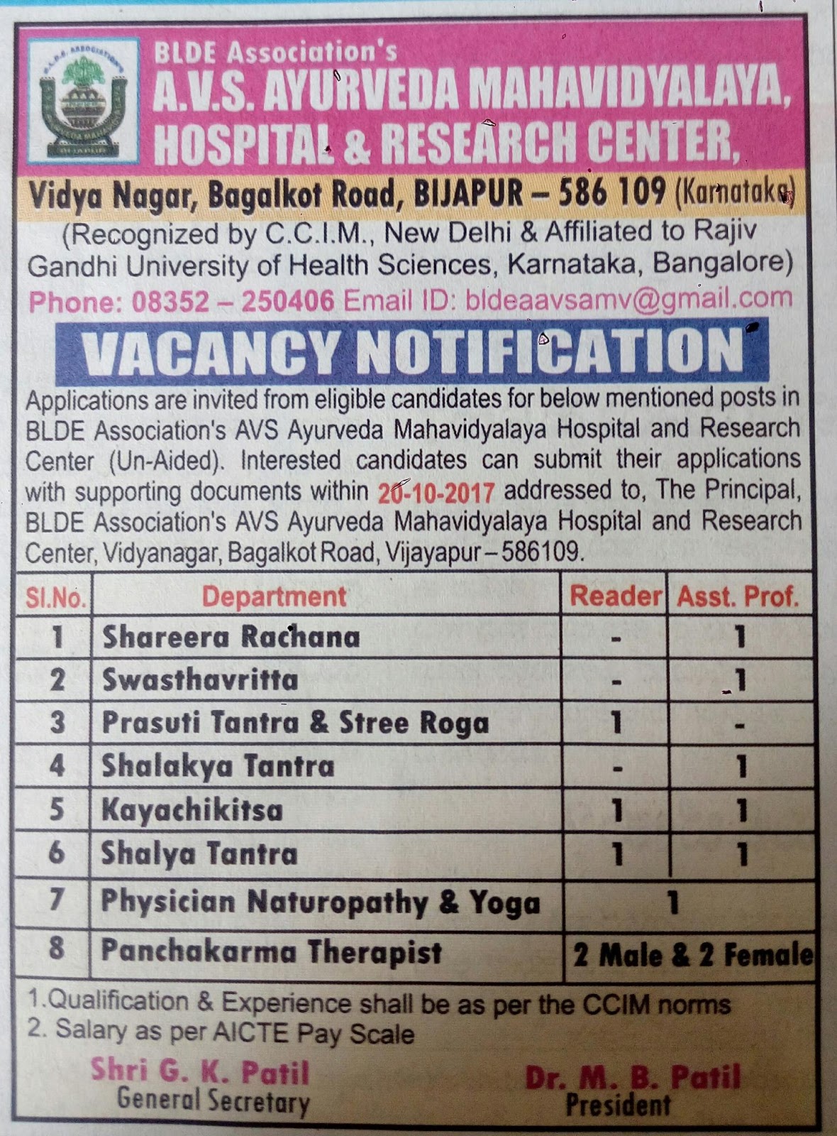 Ayurveda Jobs