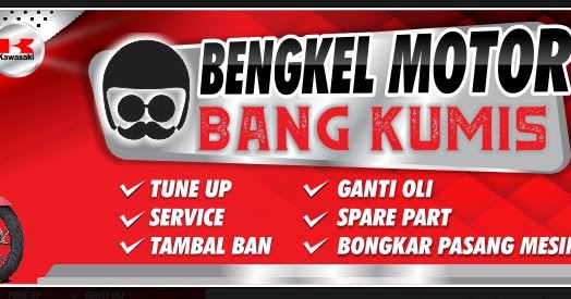 Contoh Desain  Spanduk  Bengkel  Motor  Format CDR  