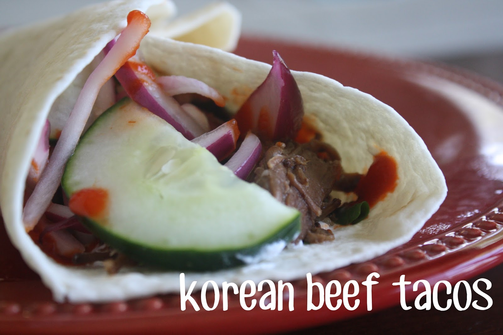 this glorious maze Korean Beef Tacos (a crockpot recipe)