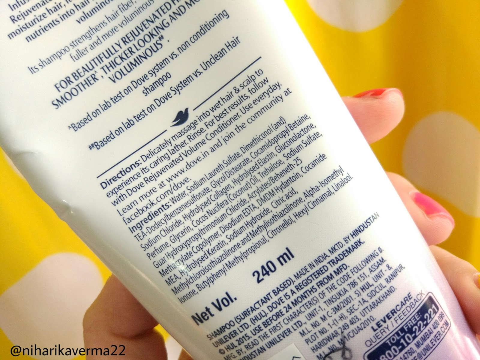 Dove Rejuvenated Volume Shampoo Ingredients Dove Advanced Hair Series - Rejuvenated Volume Shampoo and Conditioner