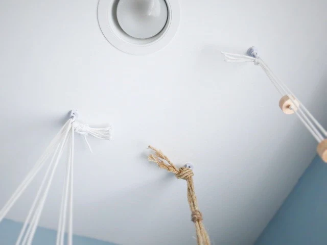 knots and ceiling hooks