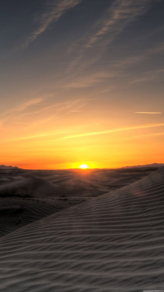 Sunset In The Desert  Galaxy Note HD Wallpaper