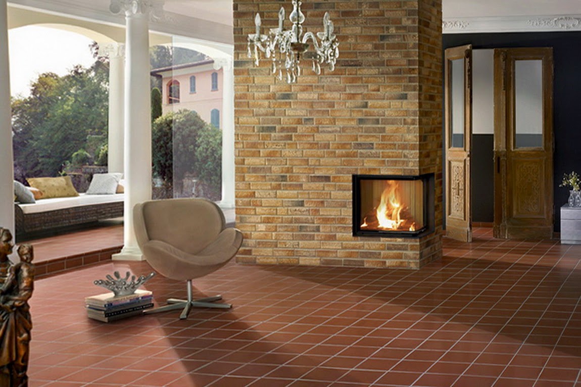 Декоративный кирпич для внутренней отделки для камина