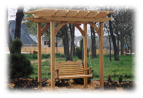 Arbor Swings Design | Arbor Swing Plan | Garden Arbor Swings