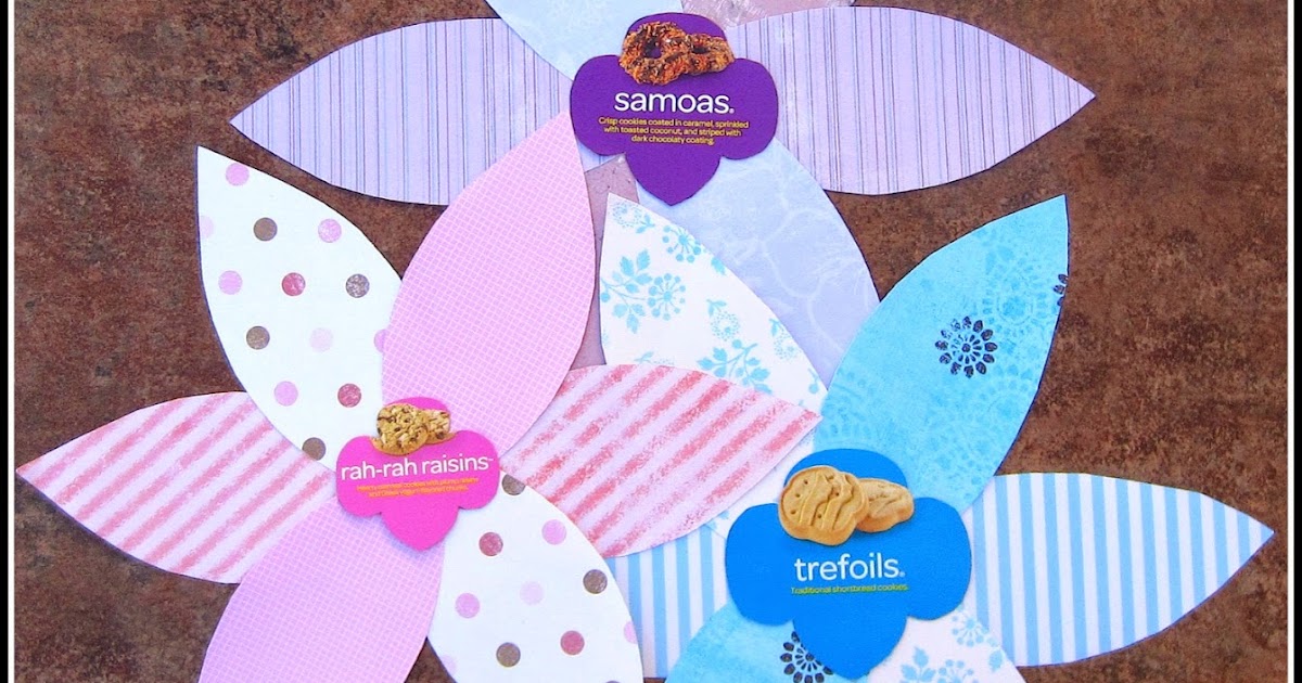 How to Make Girl Scout Cookie Box Flowers