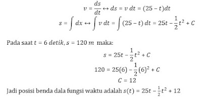 Sinau Matematika Contoh Soal Penggunaan Integral Dalam Kehidupan Sehari Hari