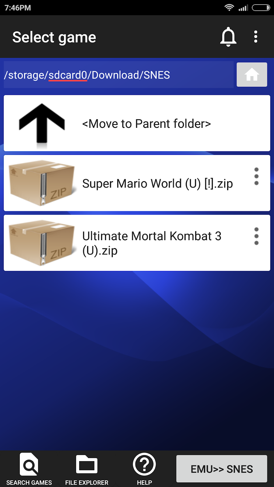Retro Gaming Android Emulator How to play Super Nintendo (SNES) games