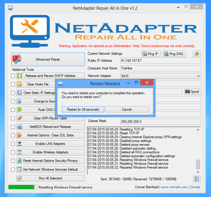 حل جذري لجميع مشاكل الإنترنت على حاسوبك مع NetAdapterRepair