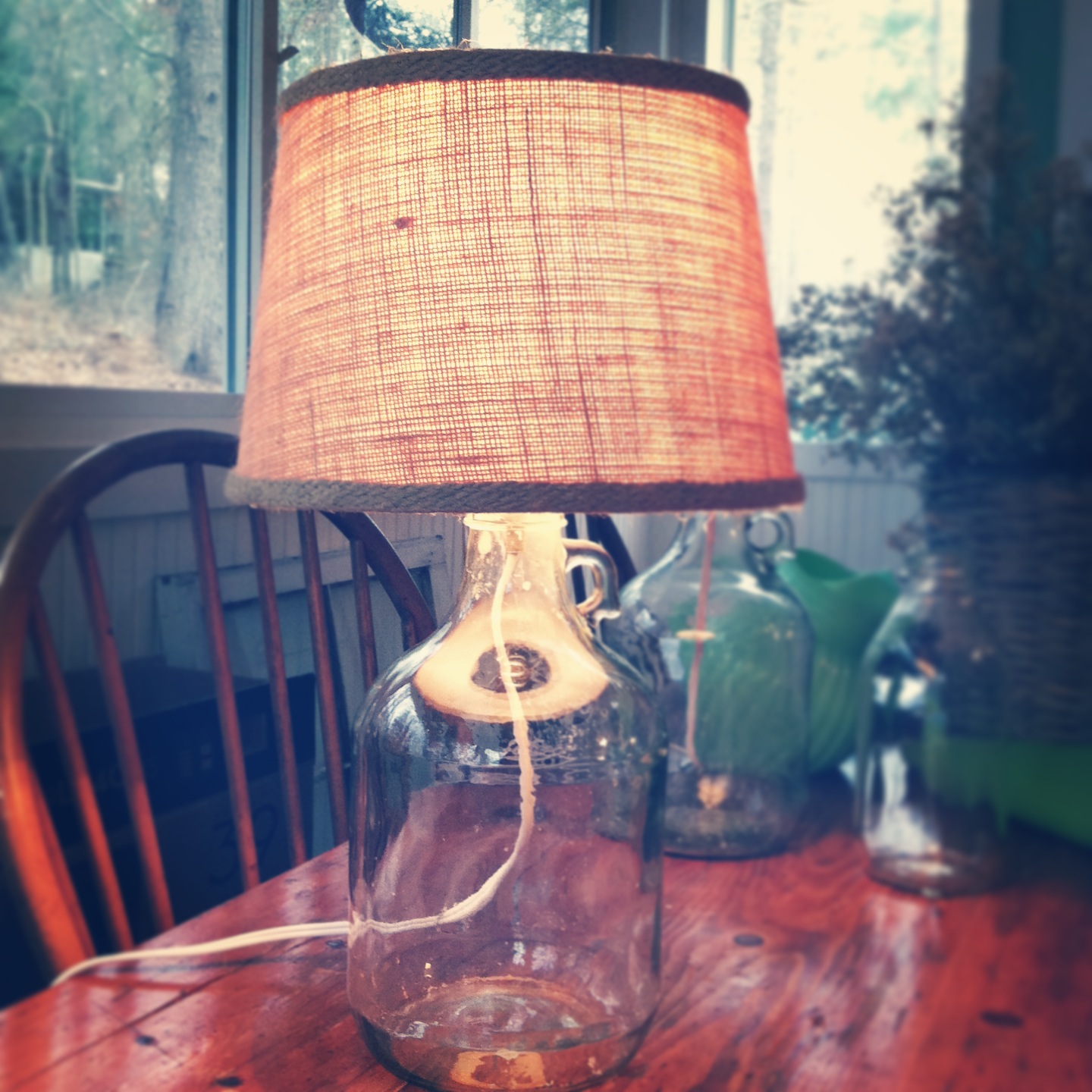 hopes & dreams DIY Bottle Lamp {inspired by Pottery Barn}