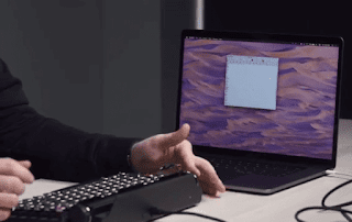 QuirkyWriter S keyboard connected to PC