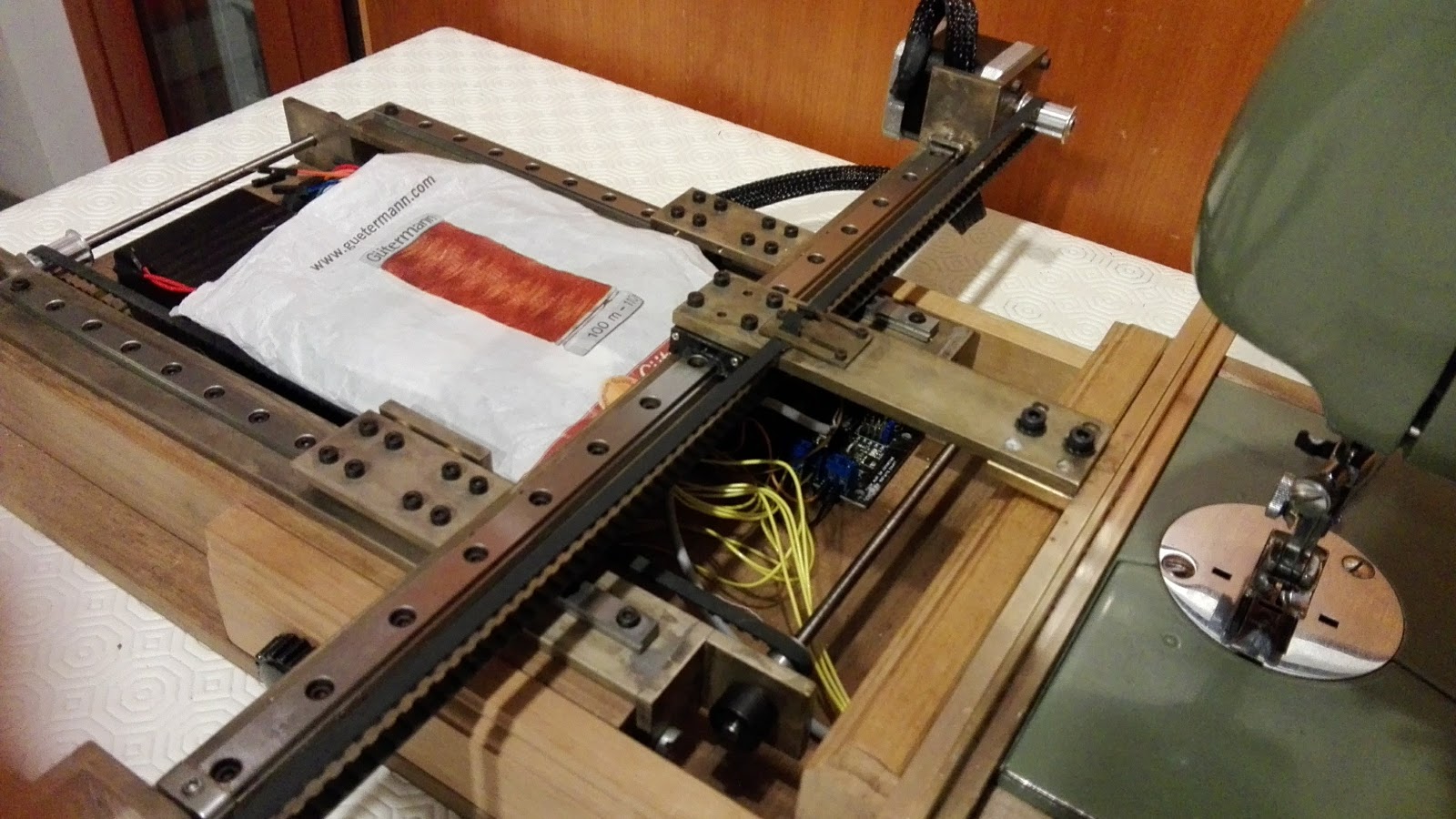 boxedcnc EMBROIDERY CNC first completed work