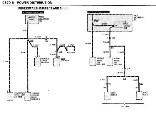 repair-manuals: BMW 635CSi 1986 Electrical Repair 1985 bmw 635csi fuse box diagram 