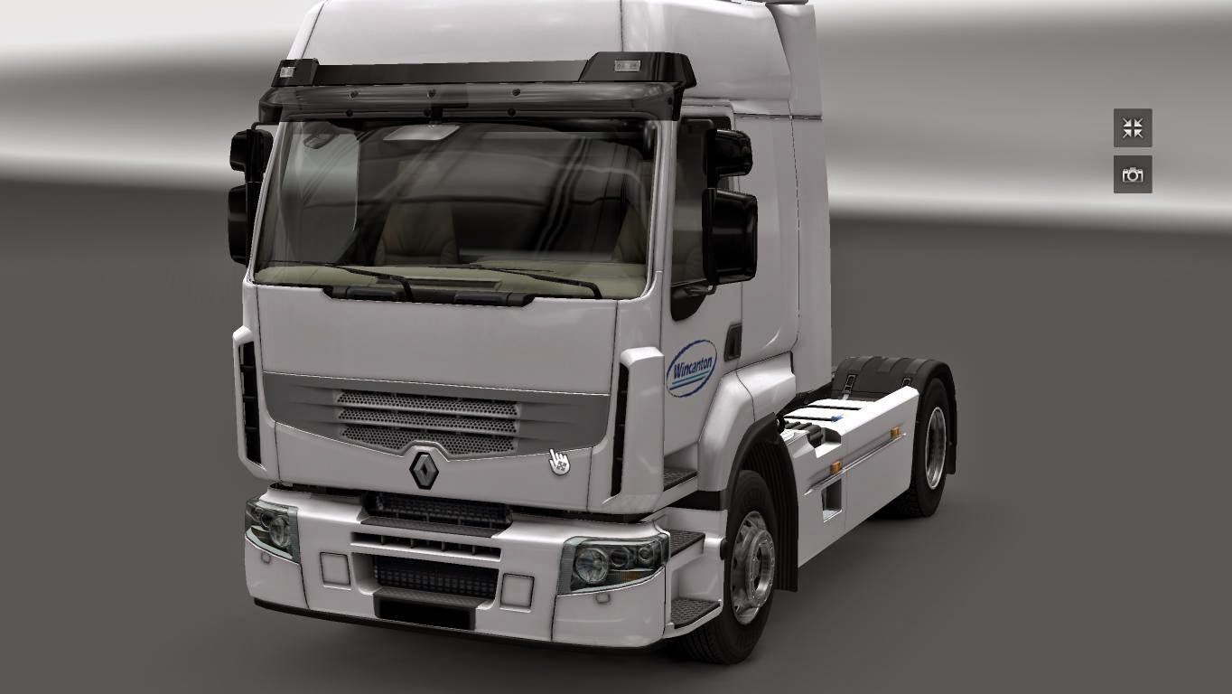 ETS2 Full Modifiye Wincanton Skin Renault 2014 Euro Truck Simulator 2