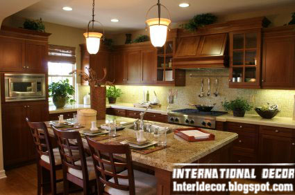 Classic wood kitchen cabinets designs, wood kitchen furniture