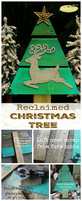 christmas diy craft build it yourself recycled wood dollar tree reindeer do it yourself