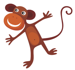 Monkey Wall Graphic from Banners.com