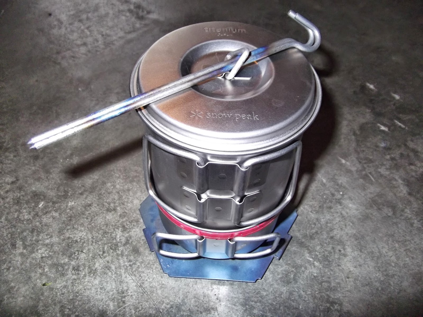 Wawhiker Backpacking All Titanium Backpacking Grill and Stove Cook Kit