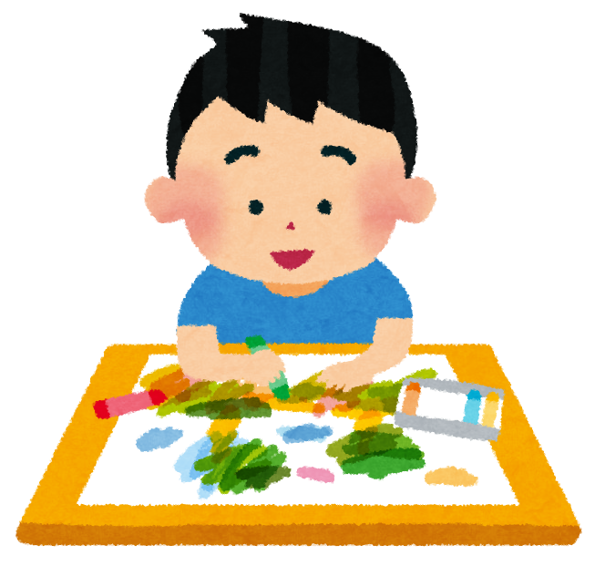 お絵描きをしている男の子のイラスト かわいいフリー素材集 いらすとや