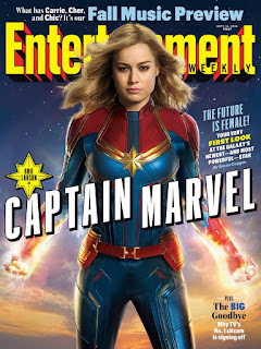 Brie Larson como "Captain Marvel" en la portada de la Entertainment Weekly. Brie Larson como "Captain Marvel" en la portada de la Entertainment Weekly.