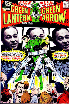 Green Lantern Green Arrow #84 dc comic book cover art by Neal Adams