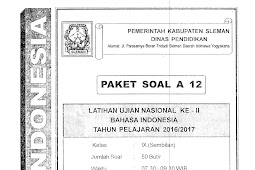 Download Soal TPM Kabupaten Sleman 13-14 Februari 2017 Bahasa Indonesia