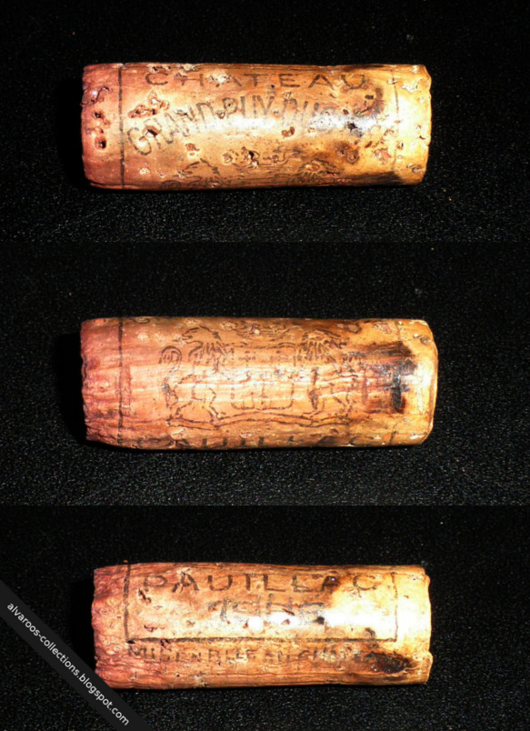 Destroyed wine cork: Cateau Grand Puy Ducasse (Pauillac) 1988 Destroyed wine cork: Cateau Grand Puy Ducasse (Pauillac) 1988