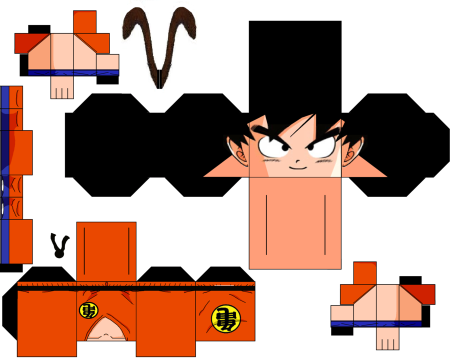 Dragon Ball Fusion 3D Paper Goku