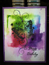 watercolor card birthday mj stampin friend