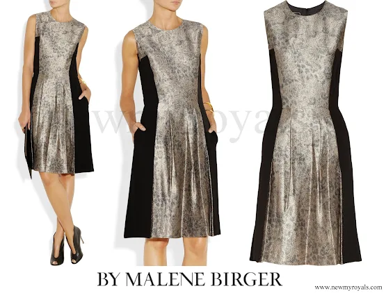 Princess Marie wore By Malene Birger Kalimi Metallic Jacquard Dress