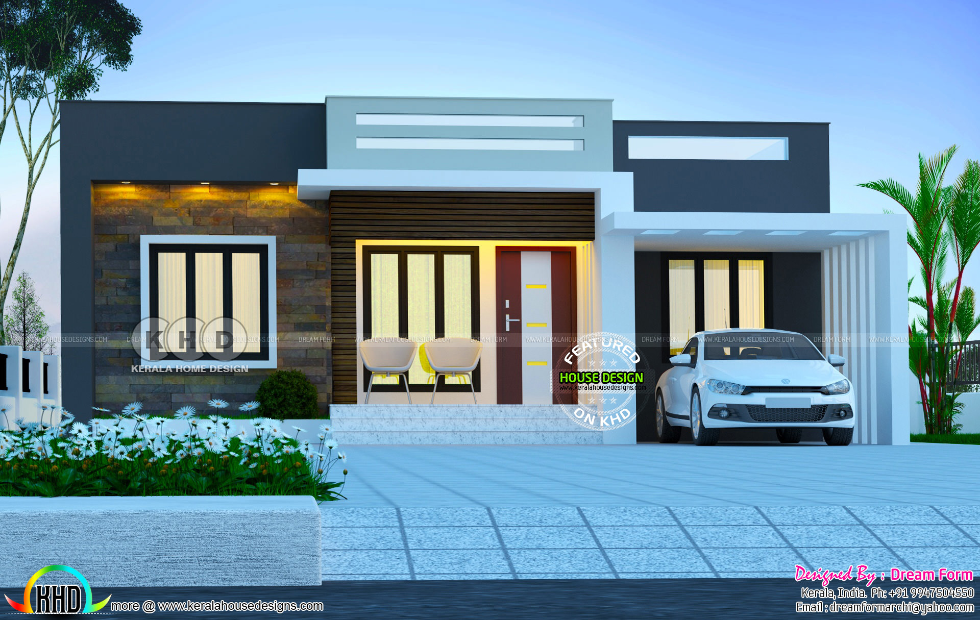 1200 Sq Ft Single Floor House September 2019 Kerala Home Design