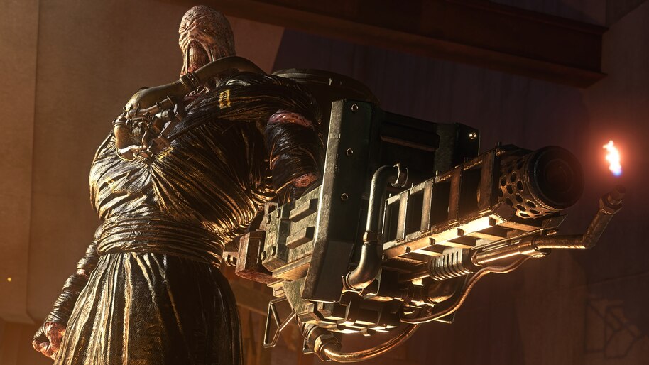 Nemesis, Flamethrower, Resident Evil 3, Remake, 4K, #7.1752 Wallpaper
