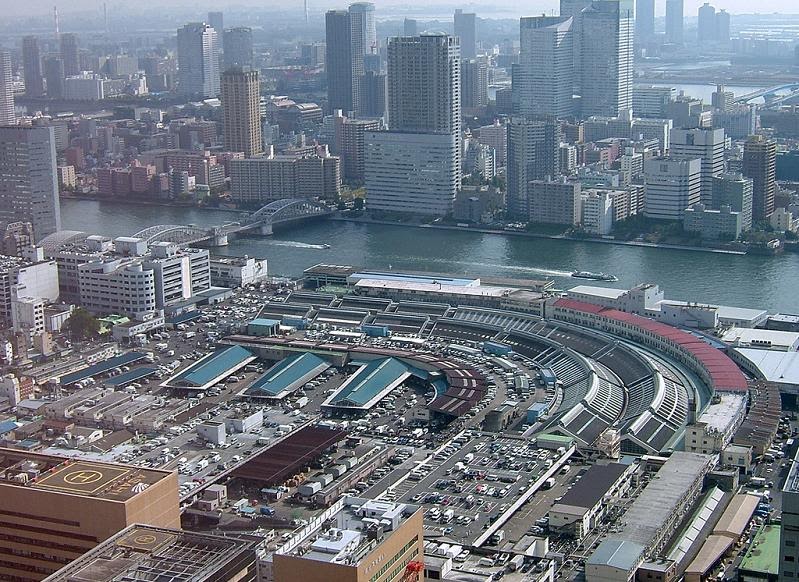 Япония крупнейший в мире. Рыбный рынок Цукидзи в Токио. Дубай Токио. Токио недвижимость.