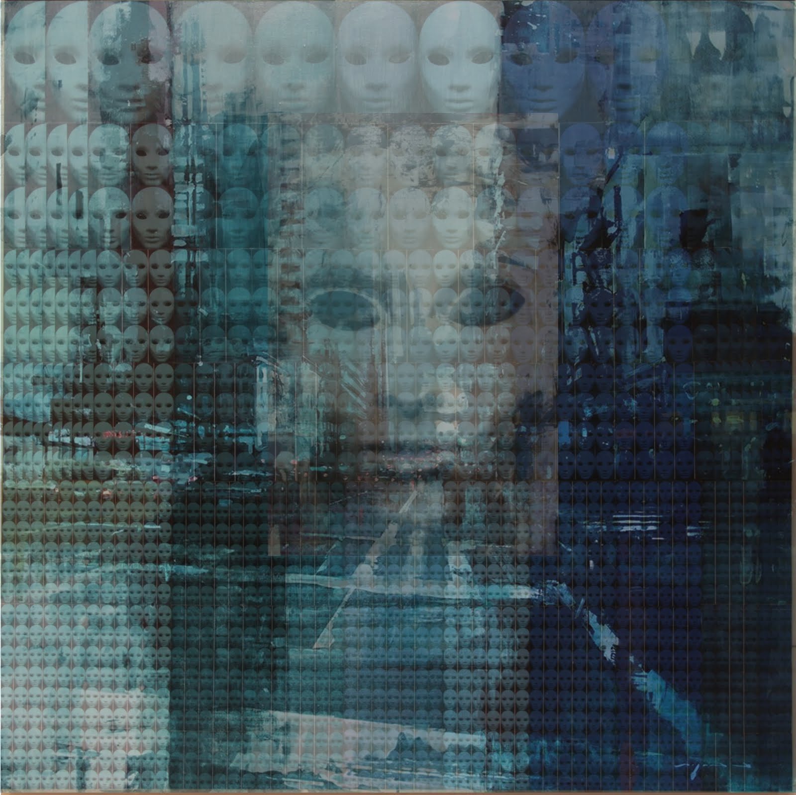 Solange Alves, Fractal 1: Todo Universo é Fractal, Colagem / Acrílica Sobre Madeira, 140X140 cm