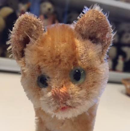 7 1950/'s Mohair Kitten Steiff Tabby Cat